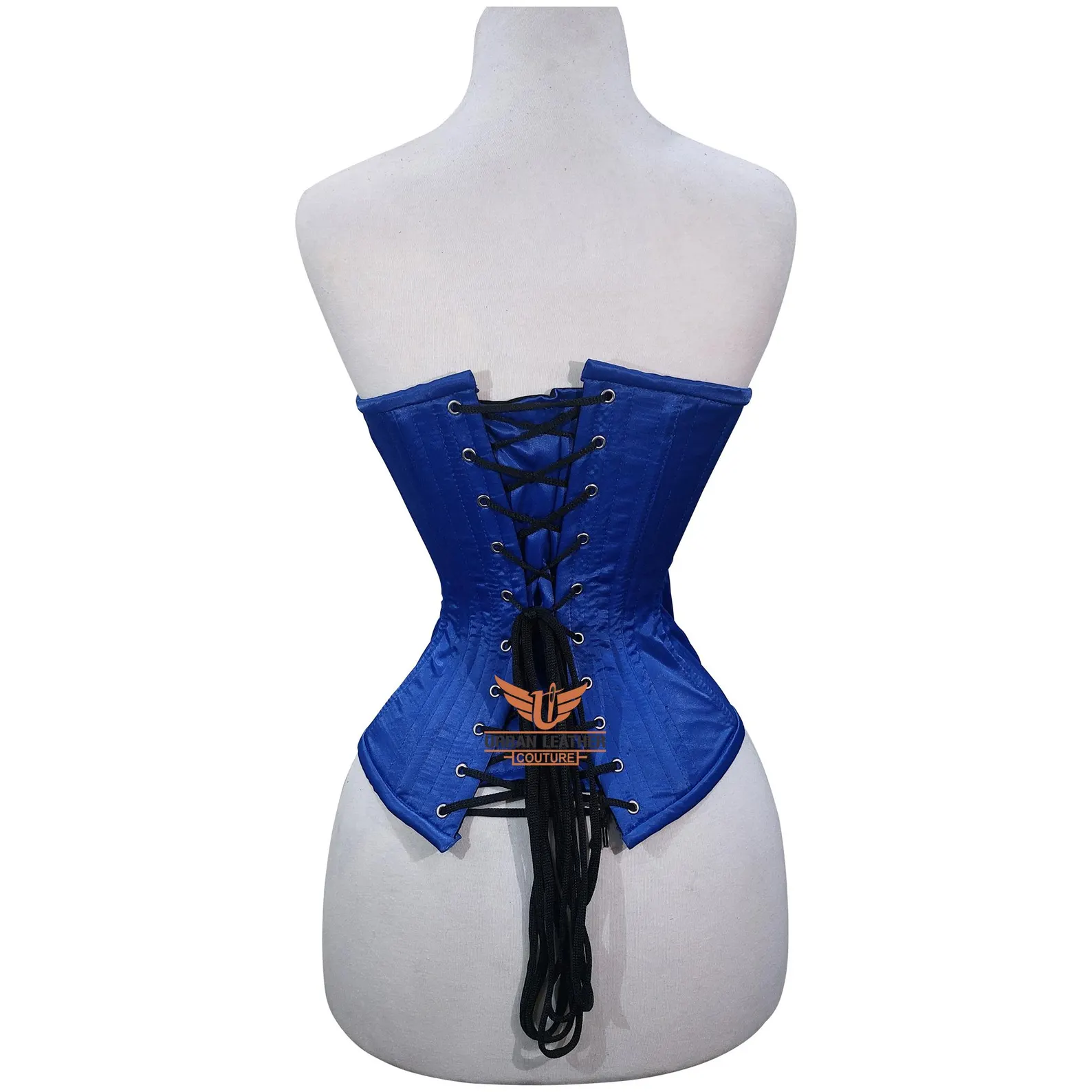 Satin Underbust Corset -- Steel Boned, YKK Zip, Gothic Steampunk - Image 2