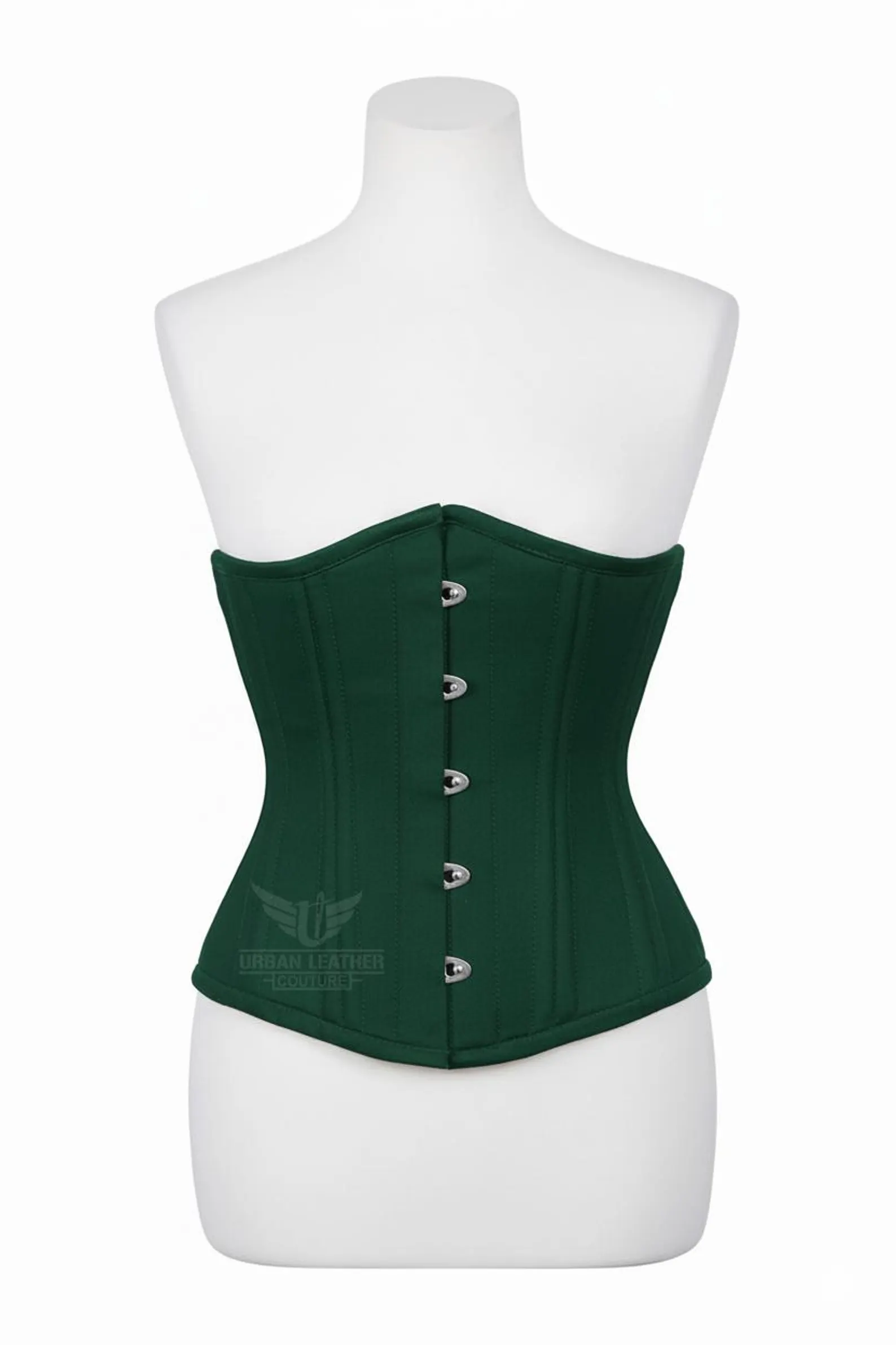 Cotton Underbust Corset -- Heavy Duty Double Steel Boned Waist Trainer Body Shaper Wedding dress - Image 2
