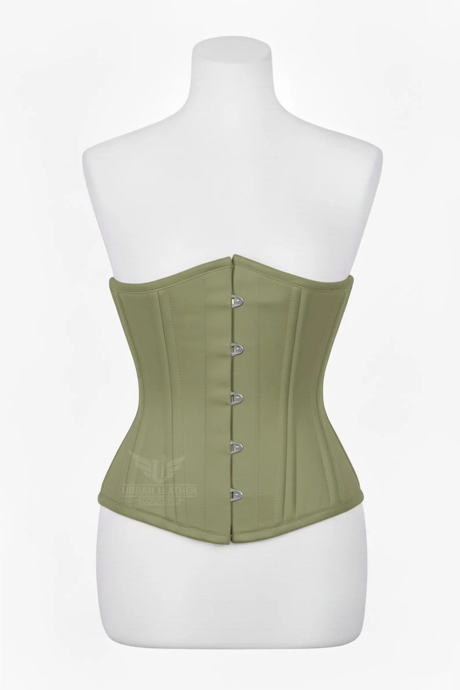 Cotton Underbust Corset -- Heavy Duty Double Steel Boned Waist Trainer Body Shaper Wedding dress - Image 5